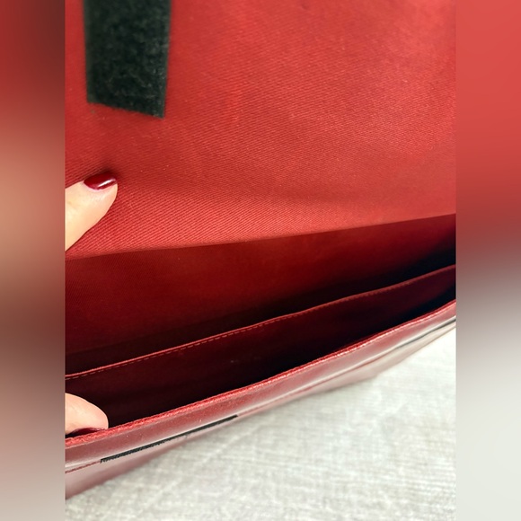 Wilson's Leather Burgundy Red Briefcase Laptop Work Bag Office Academia Boss - Picture 11 of 12